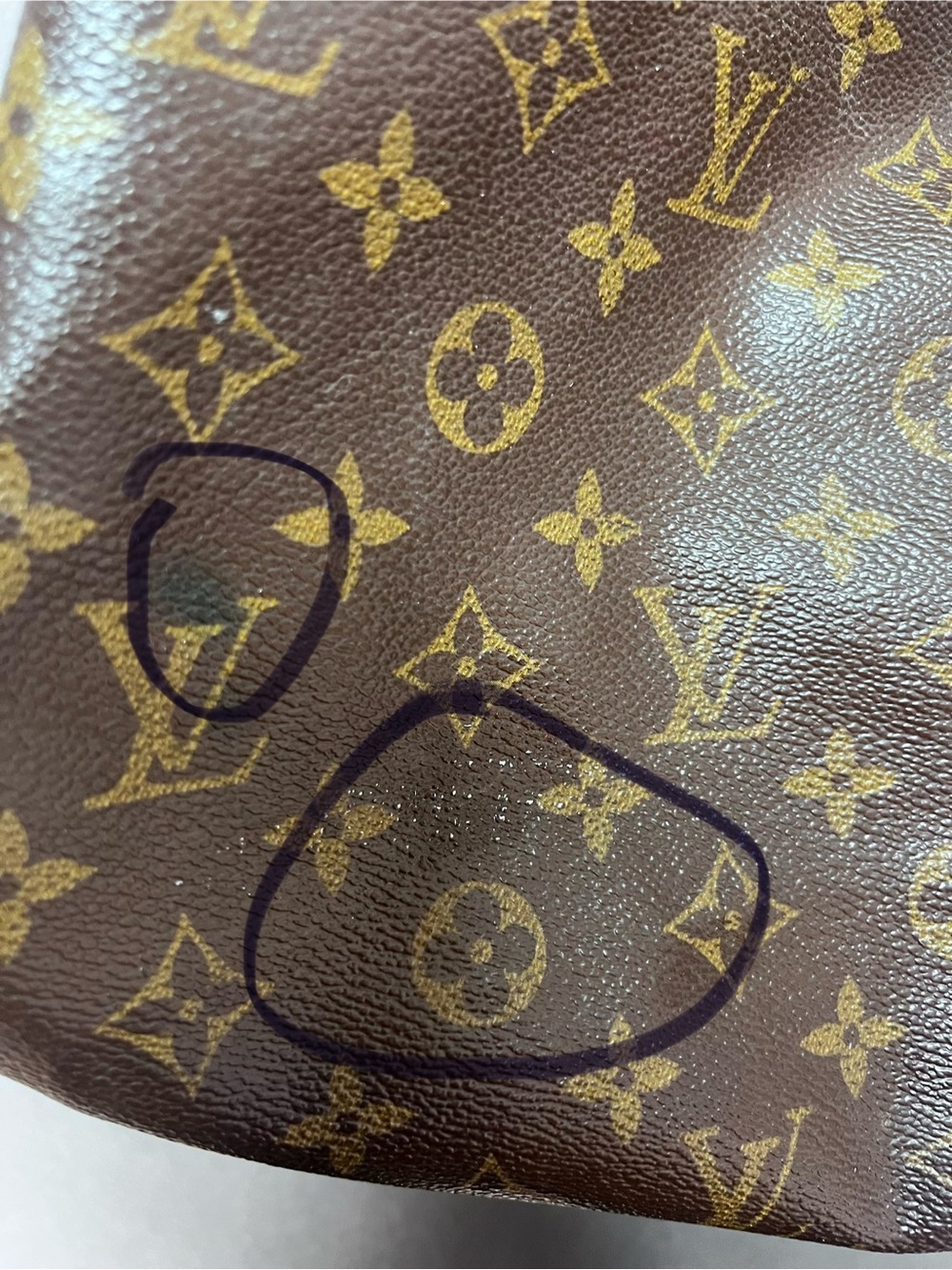 Louis Vuitton Brown Monogram Satchel with Tan Handles - Picture 14 of 16